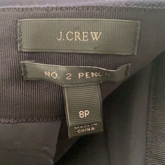 J. Crew Navy Wool No 2 Pencil Skirt Sz 8P - Picture 7 of 9
